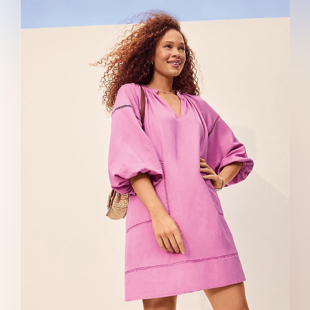 Loft swing linen dress size L